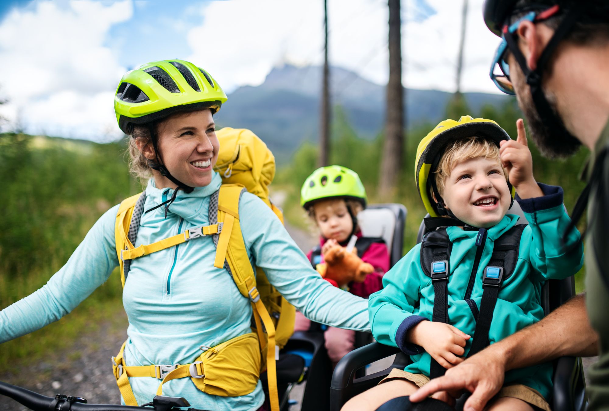 Family bike ride adventure