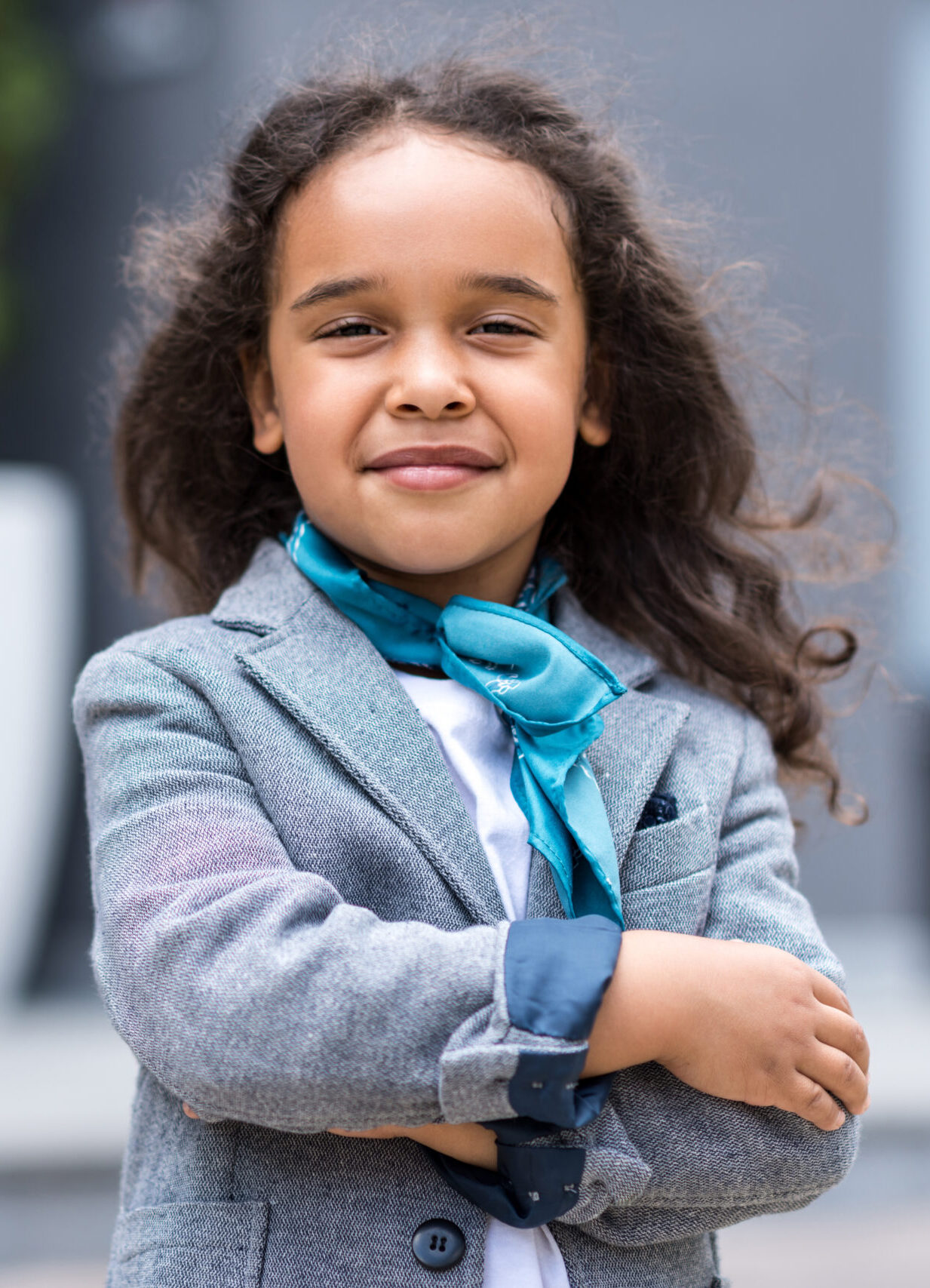 Confident young girl