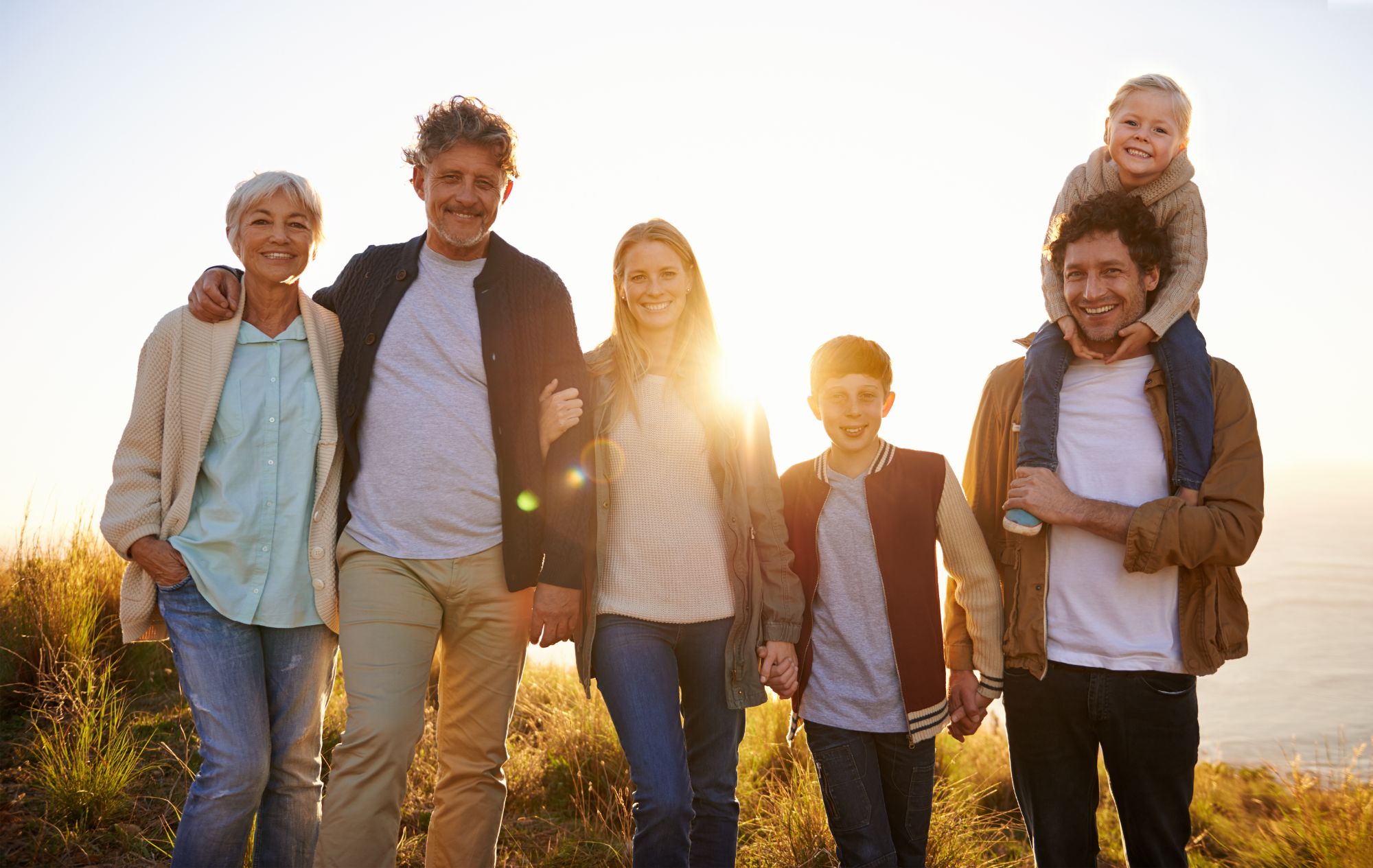 Happy family together